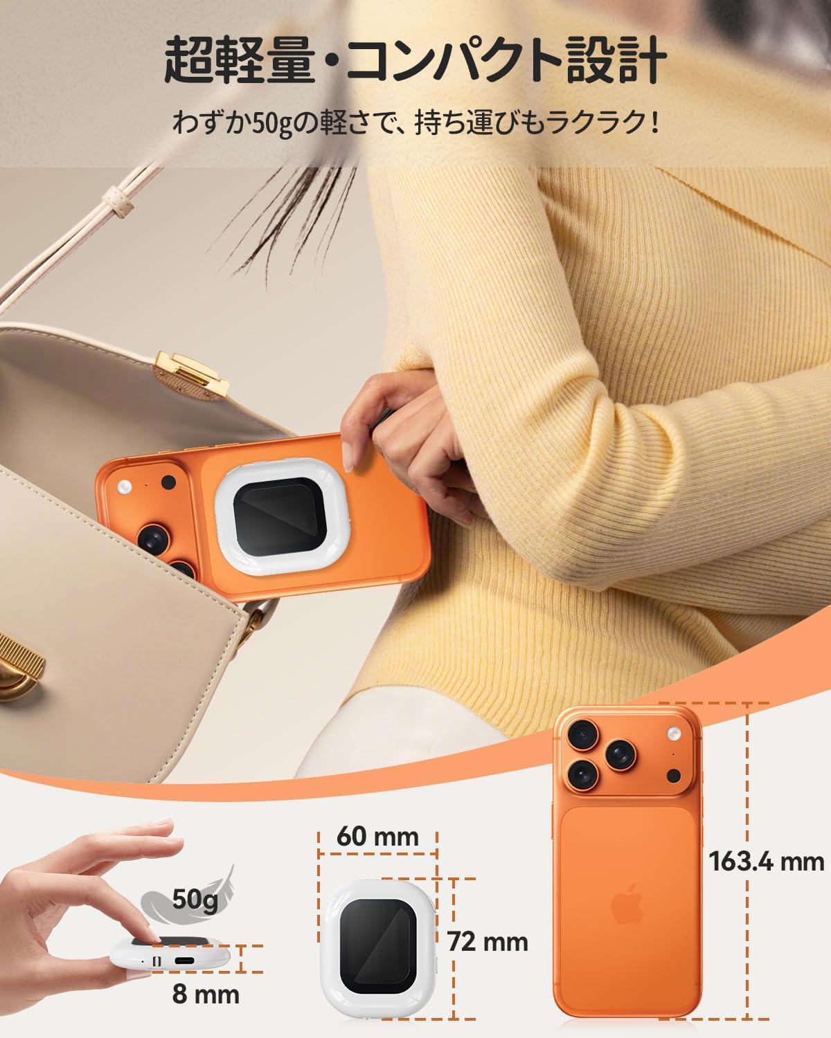 Amazon.co.jp: FINETOl スマホ用自撮りモニター 外カメラ自撮り