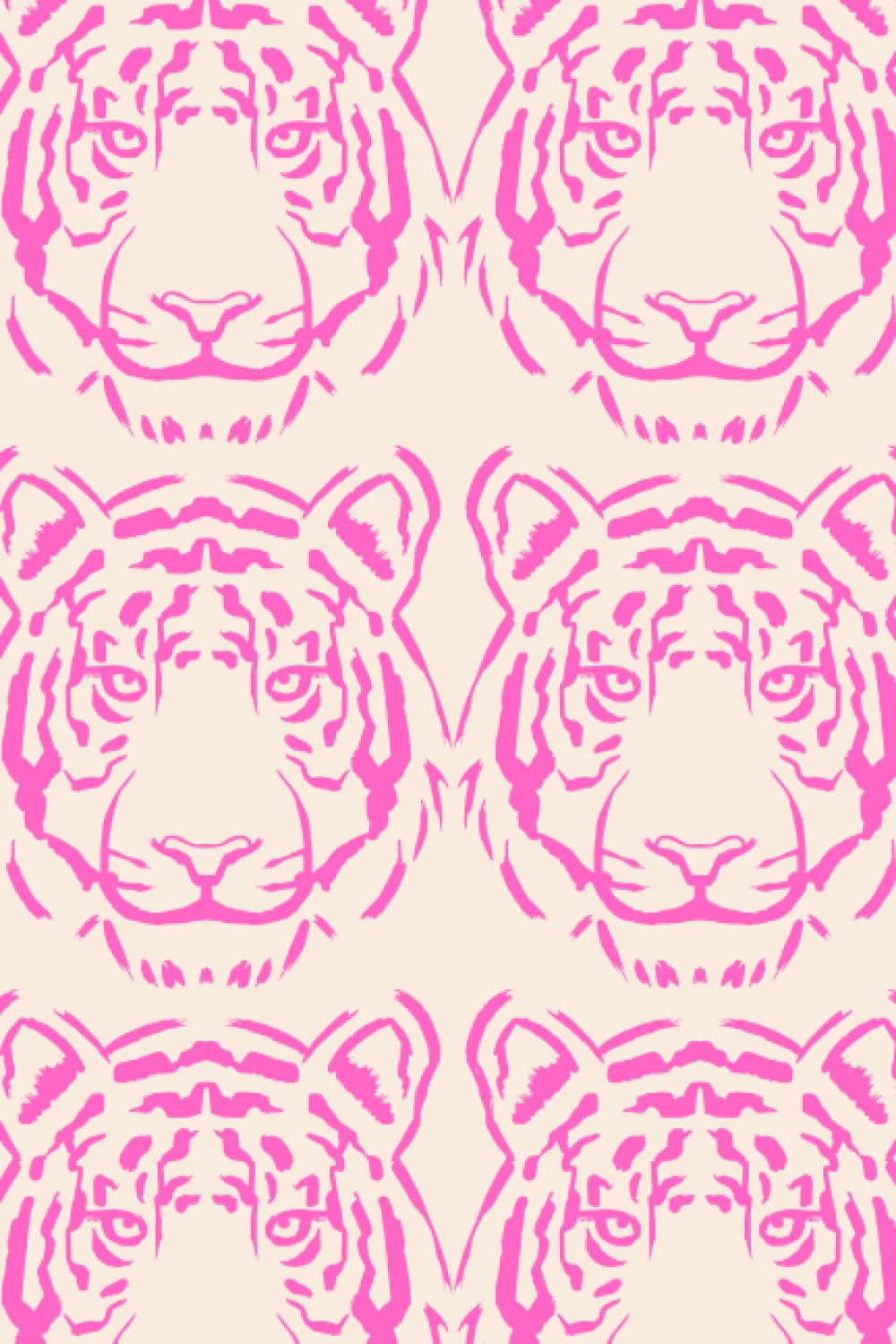 THE PAPERIST - Pink Tiger Notebook. Paperback, Medium A5, 60 Pages