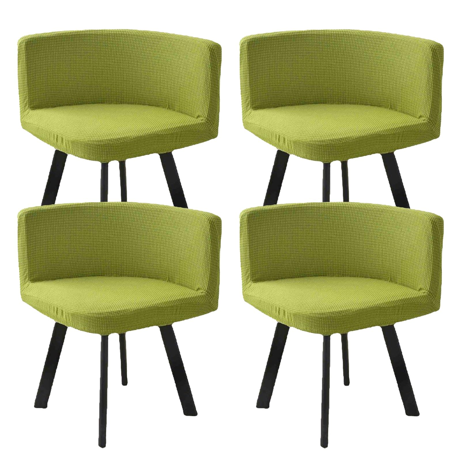 Housse chaise triangulaire extensible verte fruit pour tabouret cuisine et hôtel