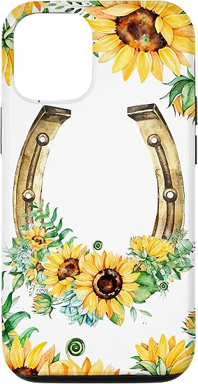 Amazon.com: iPhone 12/12 Pro Girasoles Herradura Cowboy Botas Vaquera Rodeo  Caballo Chica Caso : Celulares y Accesorios