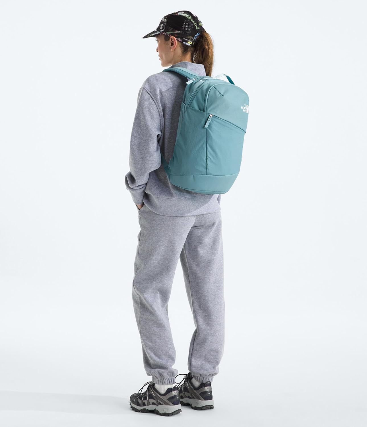 The North Face Women's Isabella 3.0 Backpack | Everyday Travel Bag with 16" Laptop Sleeve, Water-Repellent Finish, Women-Specific Fit, Blue Eclipse Light Heather/TNF White, One Size - Image 5