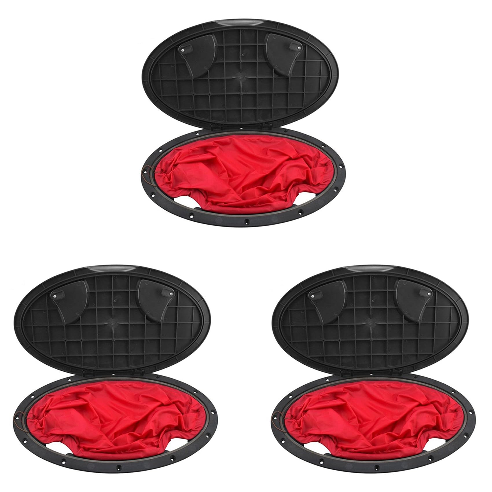 3X Marine Abdeckung Ausziehbare Deckplatte Loch Deck Platte Kit mit Kajak Boot Angeln Takelage Boot Kajak Zubehör