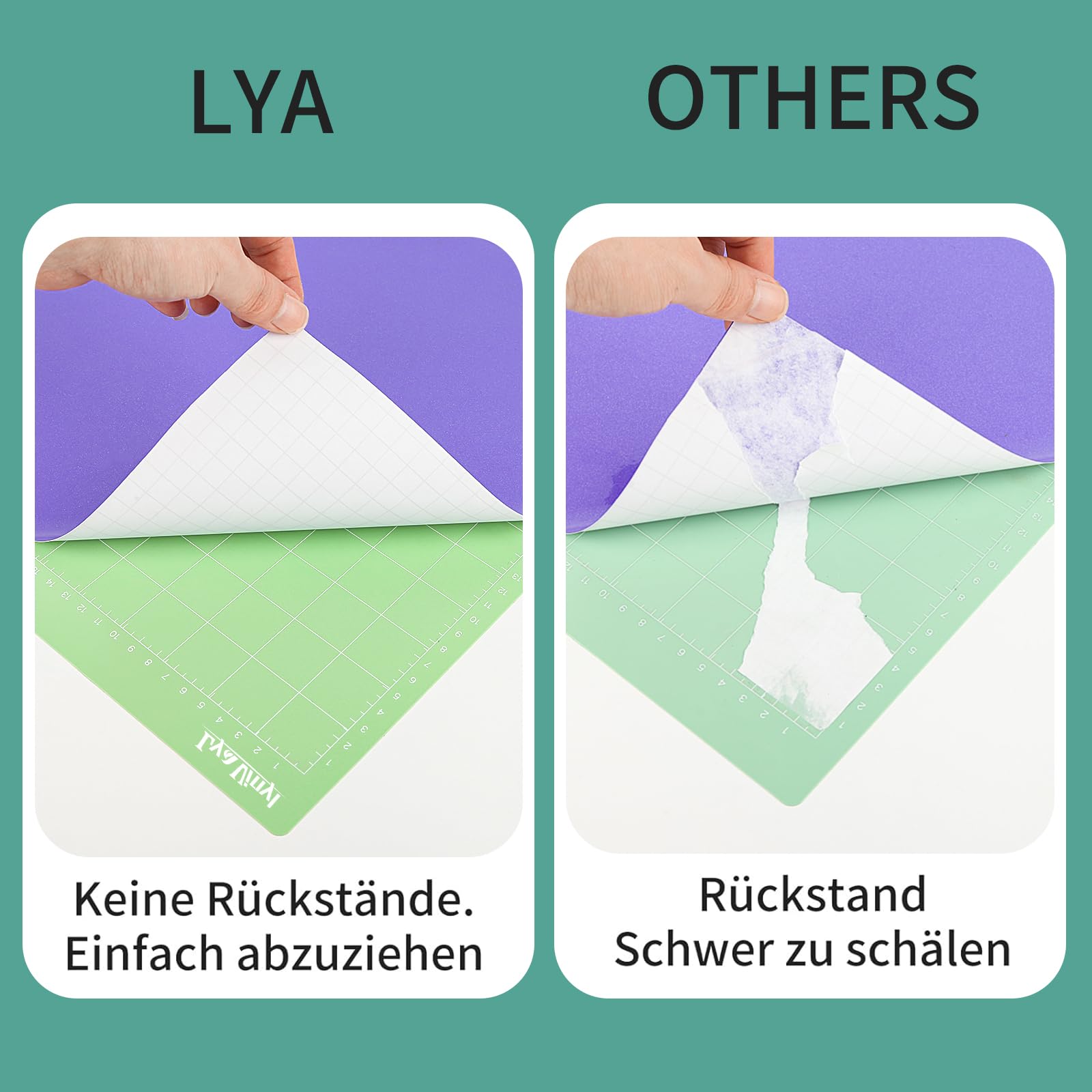 Lot De 8 Tapis De Découpe Cricut 30,5x30,5 Cm - 4 Adhésifs Différents + Raclette Et Film Protecteur