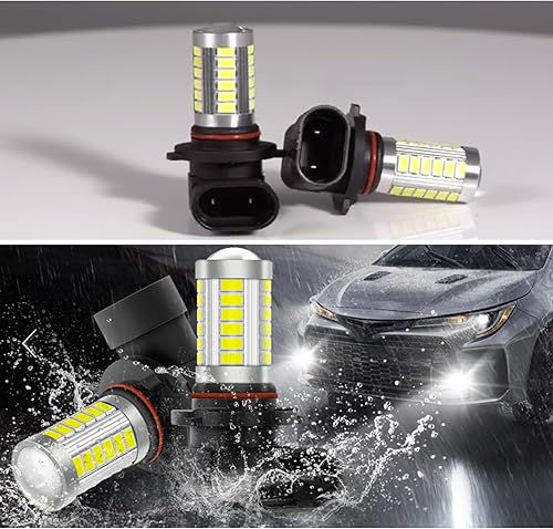 Miniatura 6 de 2 luces LED antiniebla delanteras 9005 para automóvil, bombilla de alto brillo de 6000 K, disipación de calor eficiente, reemplazo original de