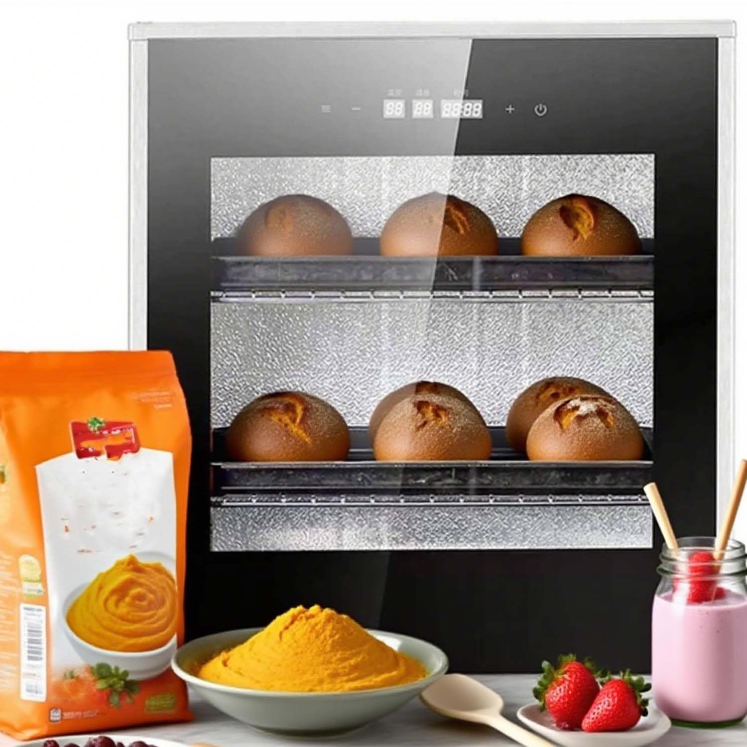 Pro-Grade 40L Proofing Cabinet, 40L Electric Proofer Machine, Versatile Bread Fermenter ,with Auto Overheat Protection - Stainless Steel Interior for Yogurt, Natto Culturing