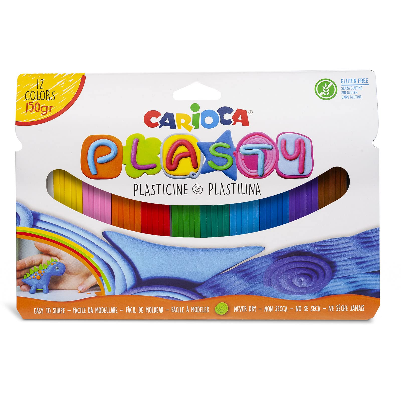 Carioca Plasty 150Gr 12Pcs Model. Clay