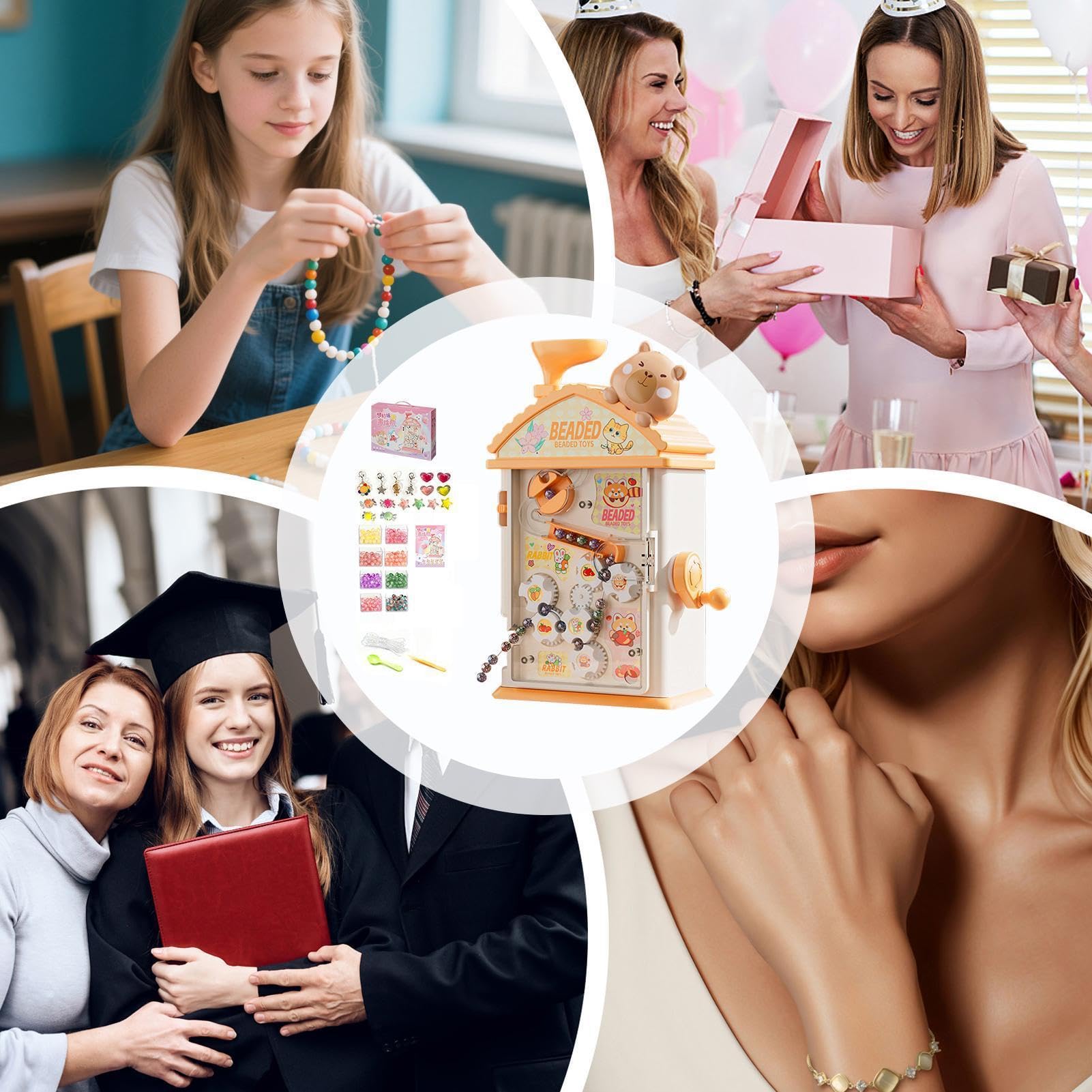 Tayheart Coffret Création de Bijoux pour Filles DIY Bijoux Perles Colliers