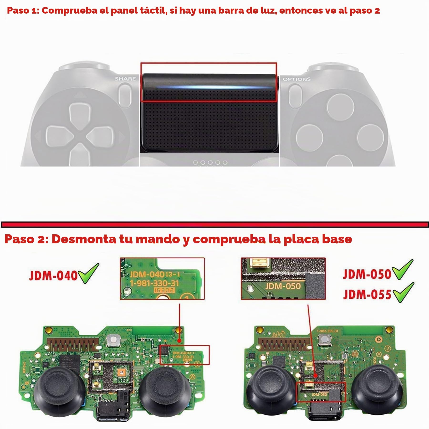eXtremeRate Carcasa Delantera Compatible con ps4 Control Accesorios Panel Frontal Touchpad Placa Funda Portectora Compatible con ps4 Slim Pro JDM-040/050/055 Control No Incluido(Payaso JAJAJA)