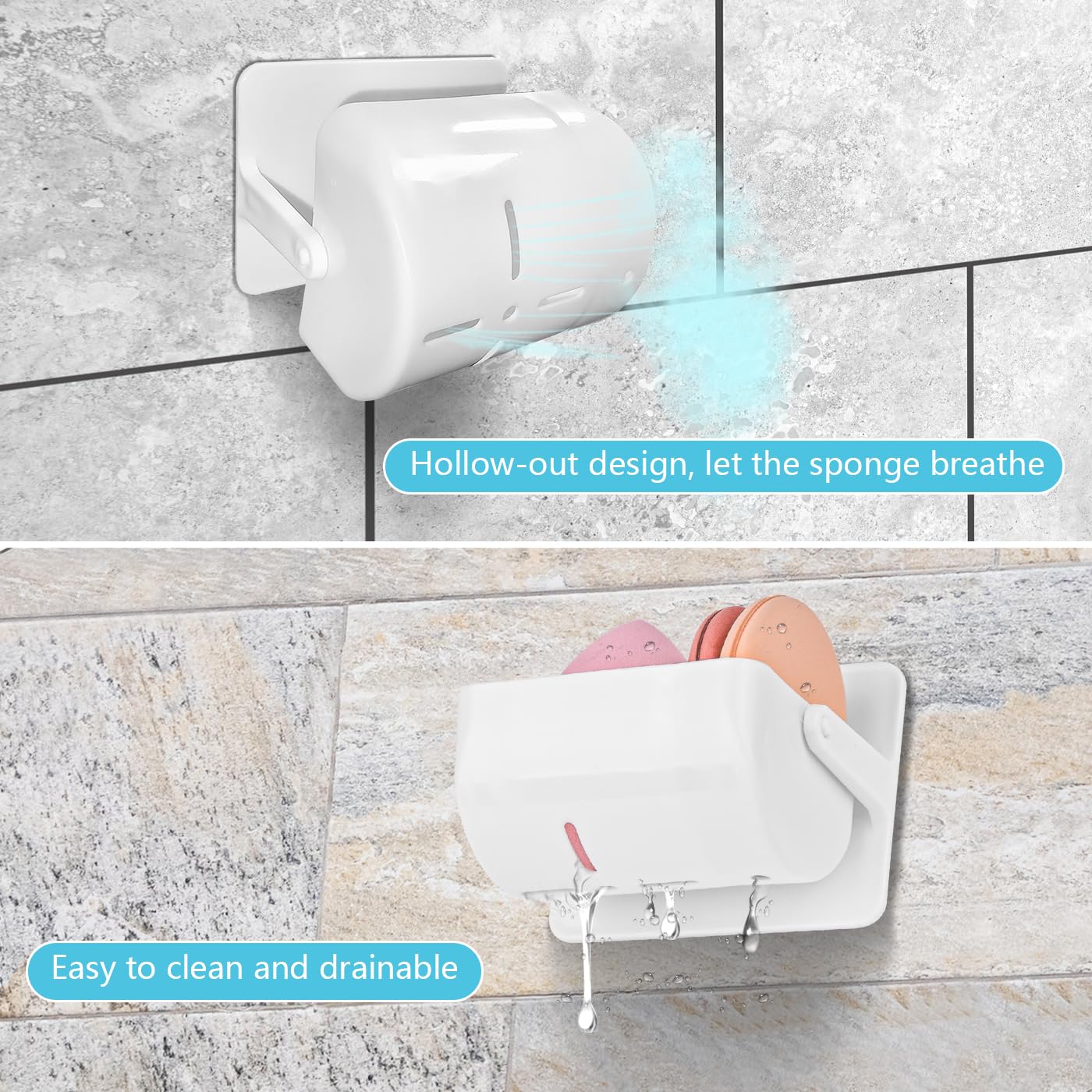 Amazon.co.jp: Xylitic メイクアップスポンジホルダー 2個 360度回転