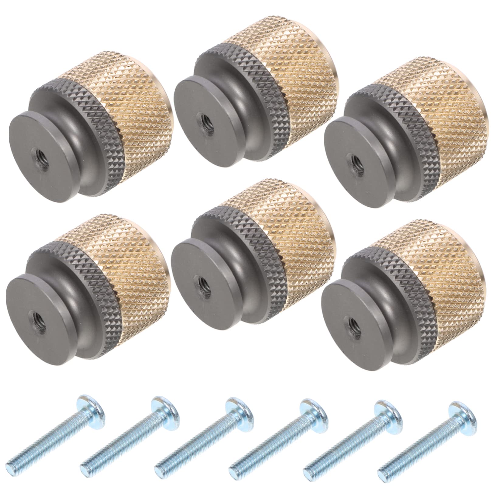 Boutons de tiroir en aluminium chic pour armoire de dressing et commode de chambre x6