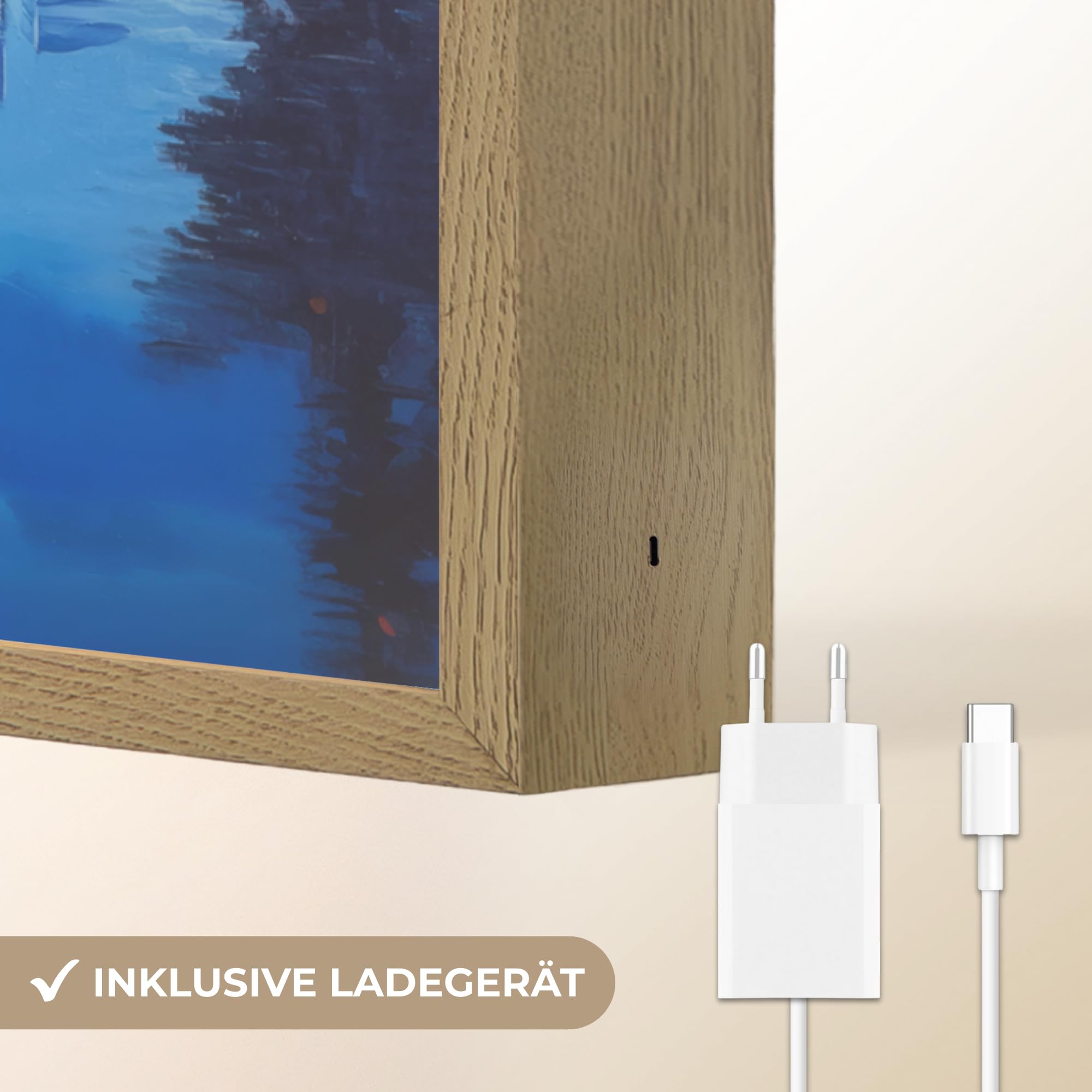 Moderne LED Wandleuchte Innen 60x90 cm Aufladbar Wandbeleuchtung Schlafzimmer Nachtlampe Flach Fernbedienung Warmes Still Licht Dimmbare Lampe Stadt Kuala Lumpur - Skyline - Wasser