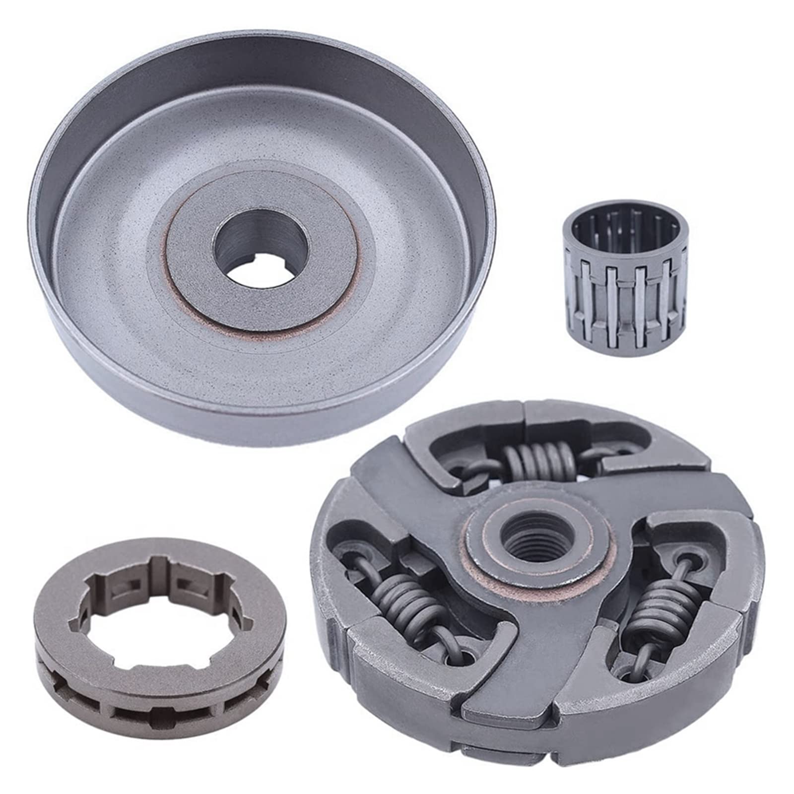 BENSOI Kit de cojinete de piñón de llanta de Tambor de Embrague 3/8-7T Compatible con Husqvarna 3120 394XP 395XP 3120XP Jonsered 2094 2095 Motosierra 503701501