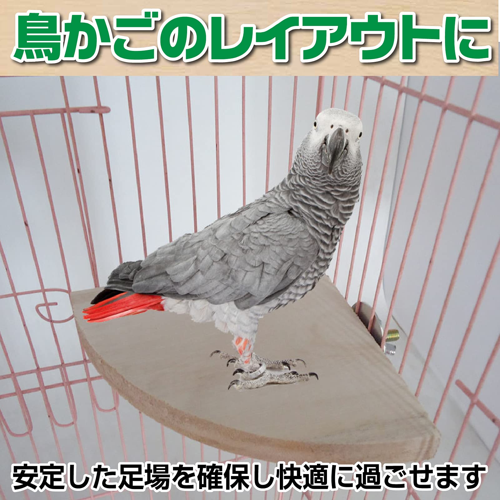 Amazon | Famimueno インコ 止まり木 パーチ 鳥 ステップ 平面 台 自然