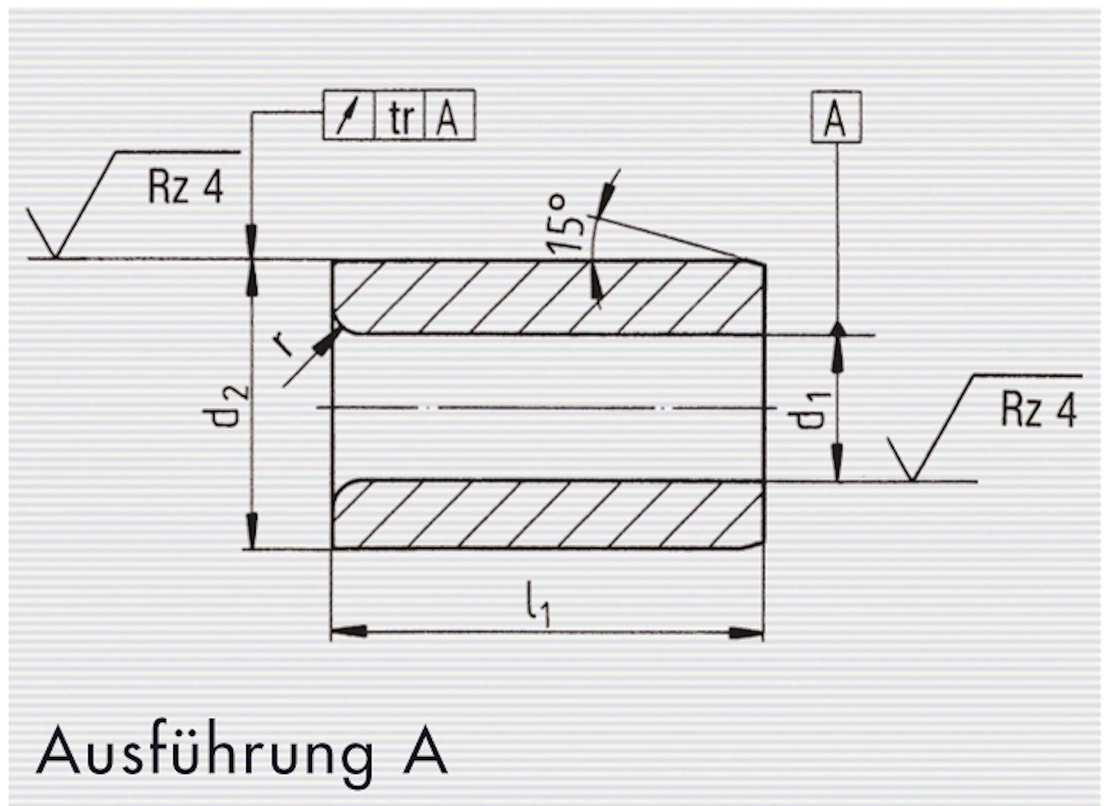 Bohrbuchse/Bohrhülse/Bohrhilfe mittel ohne Bund DIN 179A alle Größen, 5 Stück: 4,5 x 12,0 mm