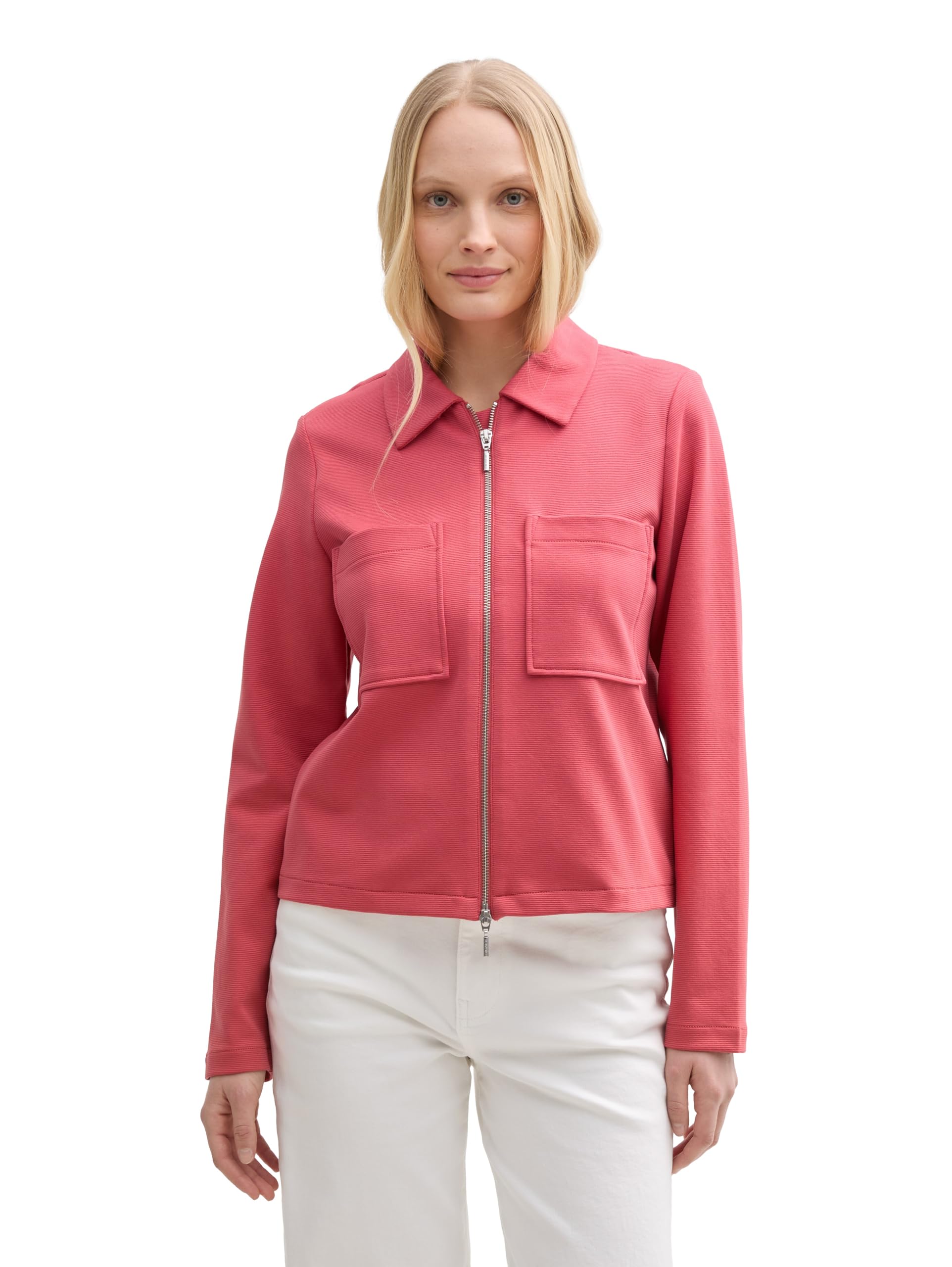 Tom Tailor Damen Jacke mit Brusttaschen