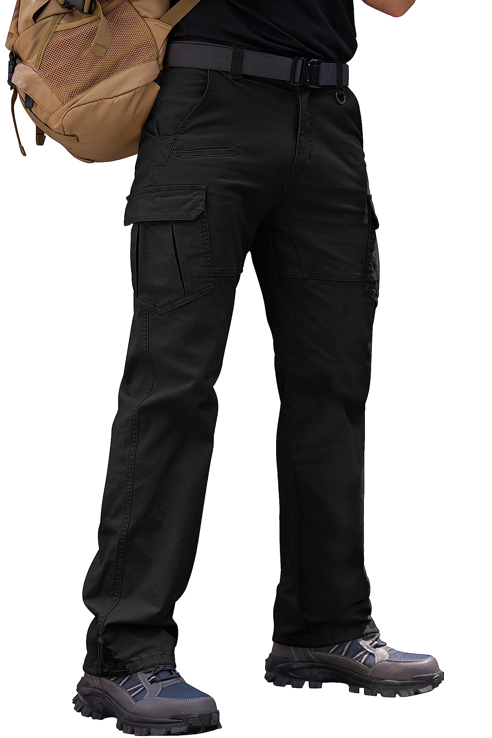 Vthereal Cargohose Herren Baumwolle Outdoorhose mit 7 Taschen Männer Arbeitshosen Chino Taktische Ranger Hose für Jagd Wandern