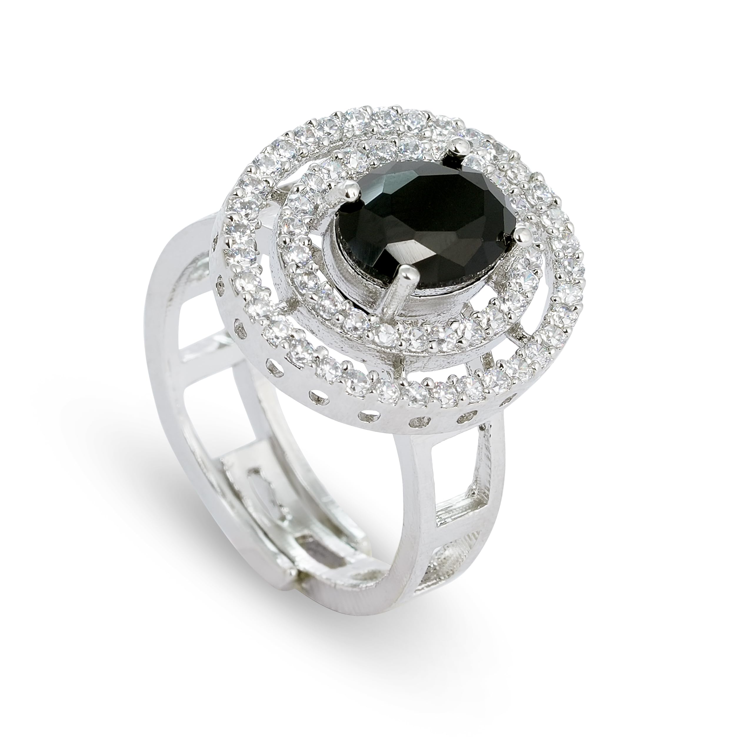 Adjustable Rings for Women & Girls | Gifts Mordern Design Ring for Girlfriend | Valentine's Day | Anniversary | Birthday | Cocktail-image-16
