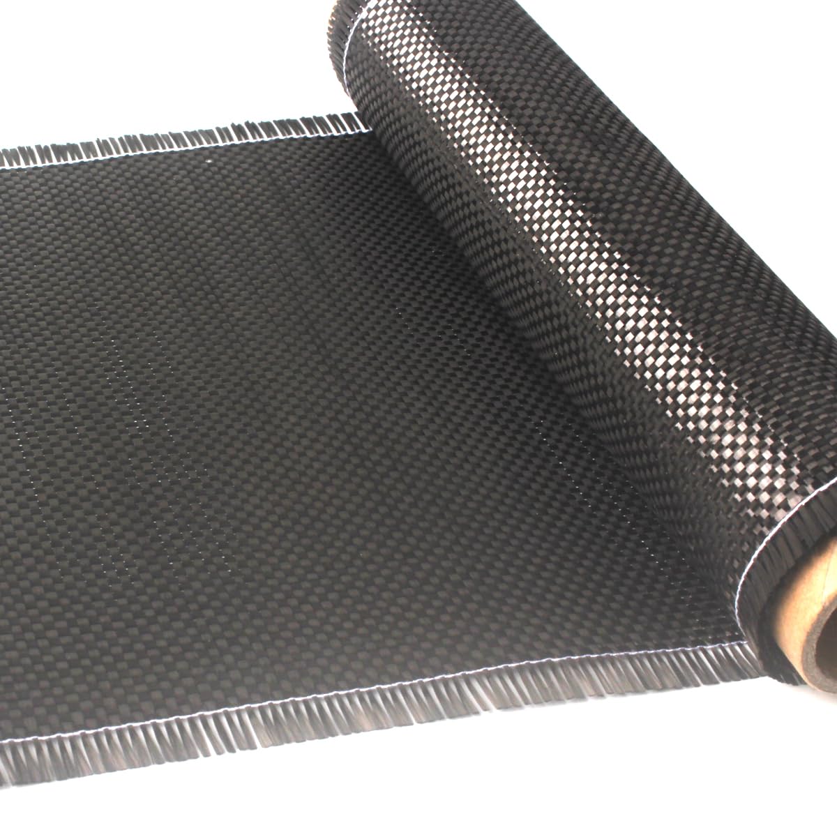 3.28ft x 7.8" 3k/200g Carbon Fiber Fabric Roll Pure Fabric Carbon Fiber Sheet 2 x 2 Plain Weave for Structural Reinforcement on Concrete Walls, Basements, Boats (1 Roll)