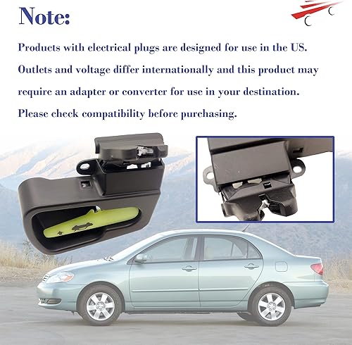 Miniatura 3 de Corolla - Actuador de bloqueo para Toyota Corolla 2003 2004 2005 2006 2007 2008 Toyota Corolla 1.8L L4 64610-02071 64610-02070