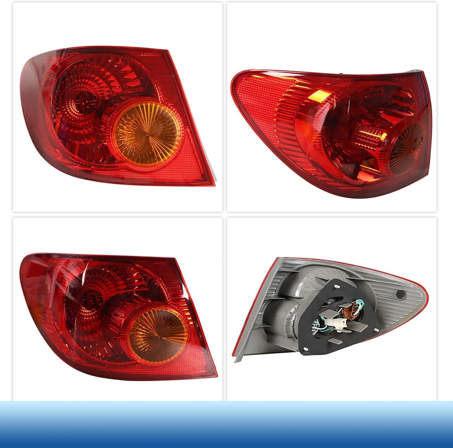 Silscvtt Replacement for 2005-2008 Toyota Corolla Brake Rear Tail Light Lamp Left Driver Side Outer 8156002290 TO2800154