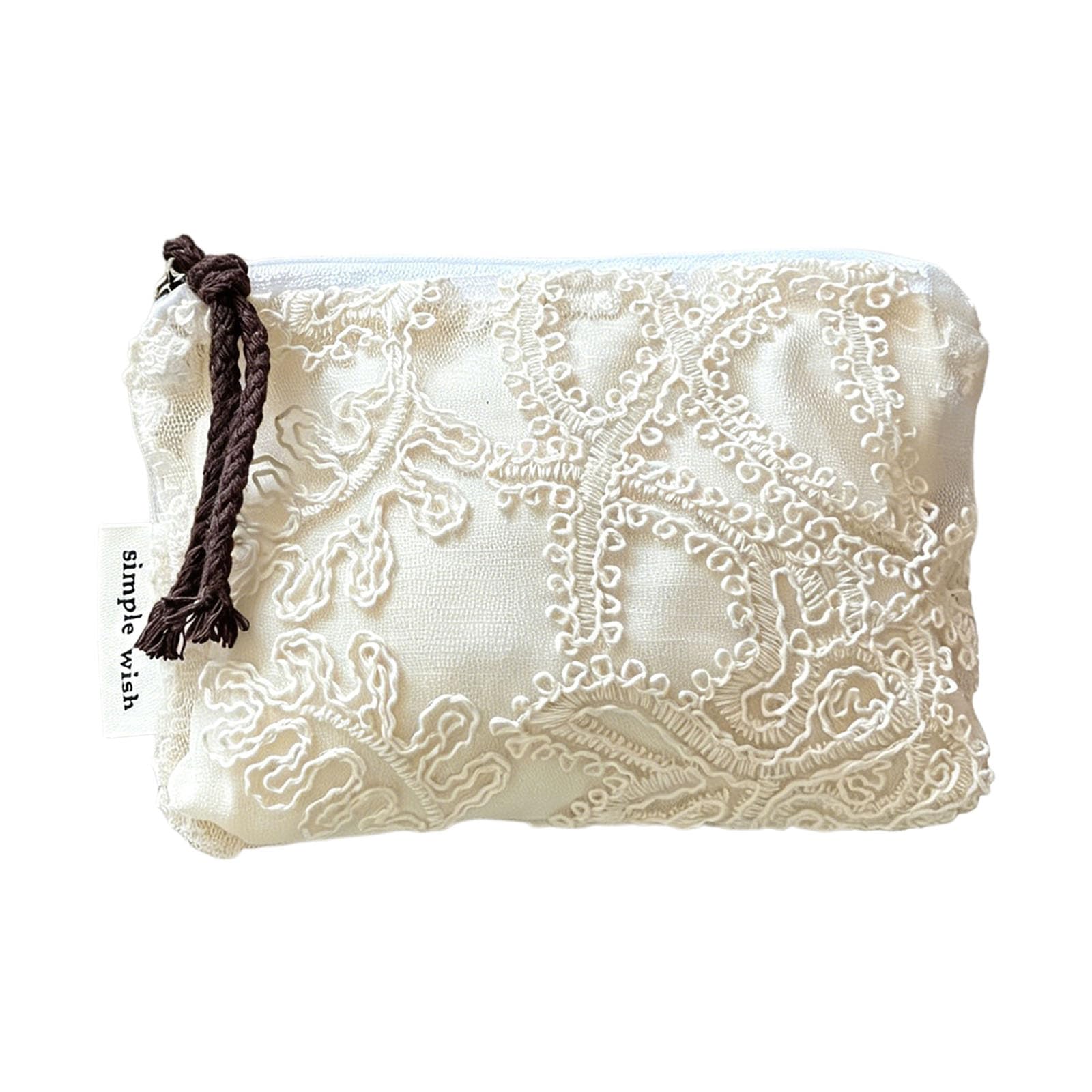 Xinsheinelry Artistic Cotton Linen Pouches with Delicate Embroidery Fashionable Miniature Bag for Keepsakes Collection Lovely Embellished Fabric Container