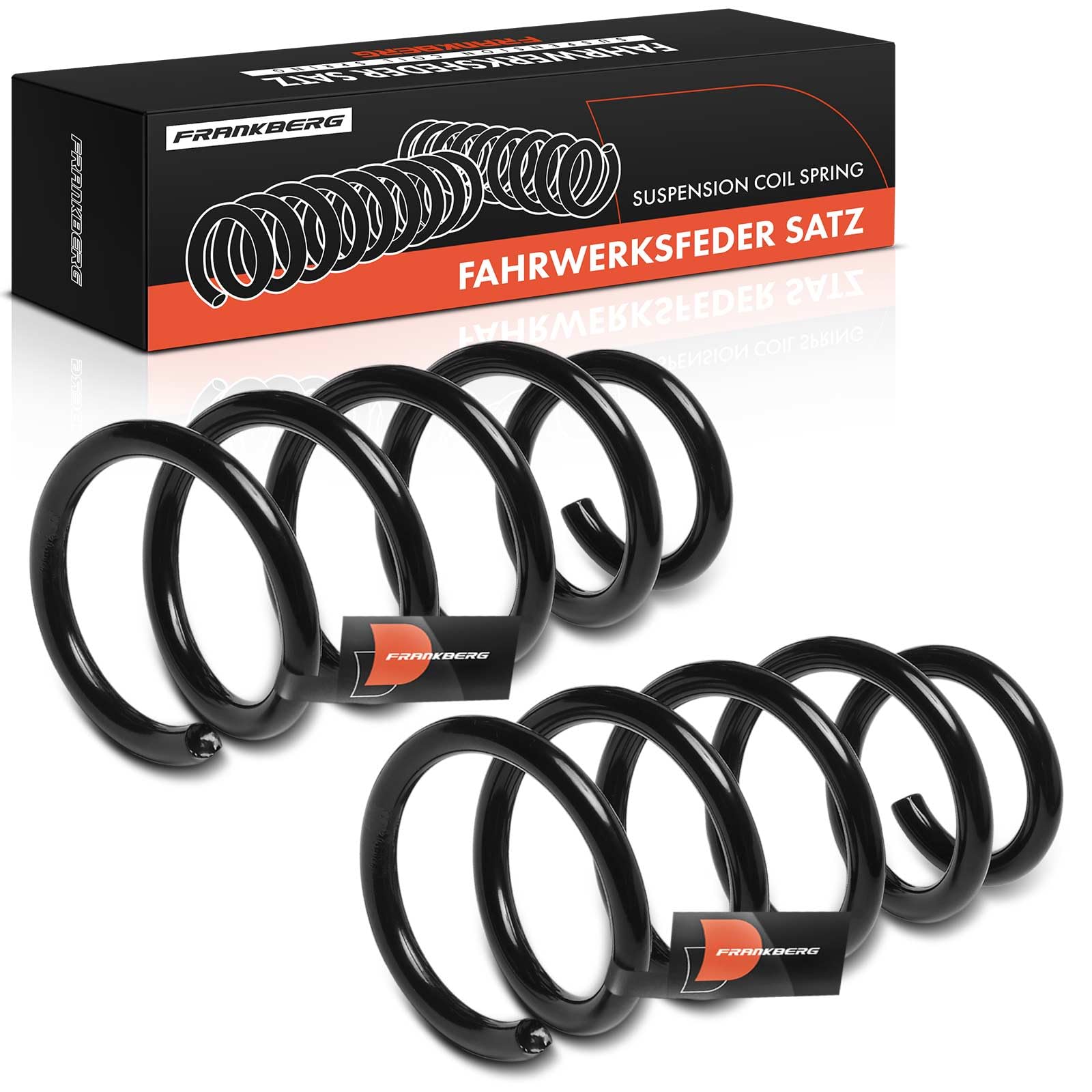 Frankberg 2x Molla di sospensione cuscinetto molla molla elicoidale | asse posteriore, Sinistra, Giusto; 52441SWWE01; Compatibile con: Classe E Cabriolet A207, Serie 5 Gran Turismo F07