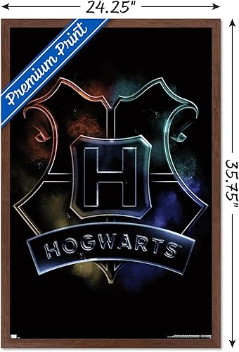 Vista 13 de Trends International Harry Potter - Póster mágico de pared con escudo de Hogwarts, 14.725 x 22.375 pulgadas, versión premium sin marco
