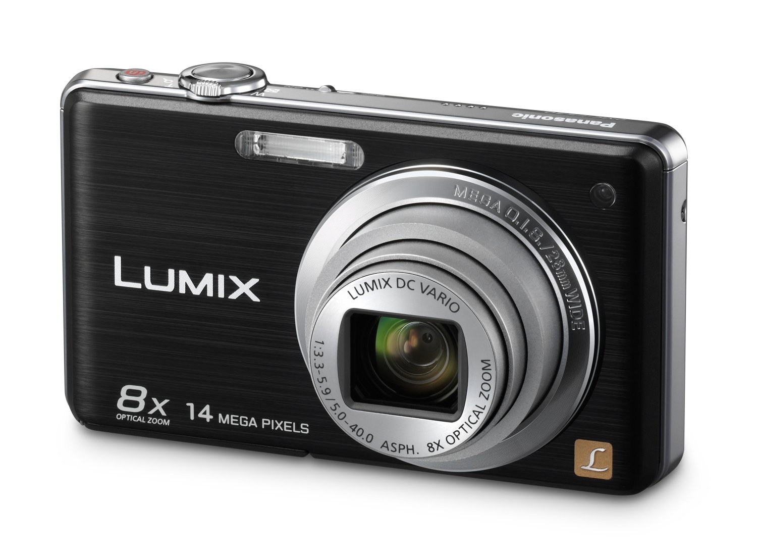 Panasonic LUMIX DMC-FS30EG-K Digital Camera (14 Megapixels, 8x