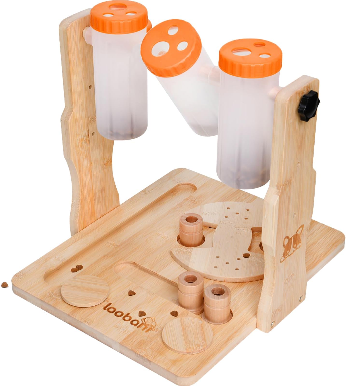 LOOBANIDog Food Puzzle Feeder Toys, Treat Dispenser Interactive Dog Toys for IQ Training and Mental Stimulating, Dog Enrichment Toys for Small to Large Pets