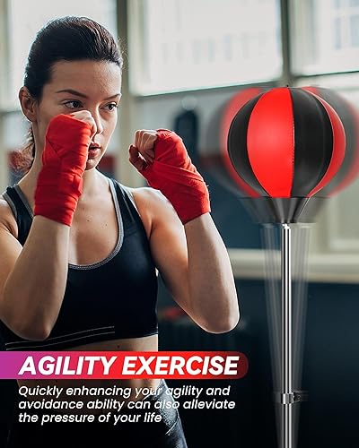 Miniatura 6 de Bolsa de fitness Reflex, bolsa de boxeo con guantes, bolsa de boxeo para adultos y adolescentes, 59 pulgadas, gran entrenamiento de MMA