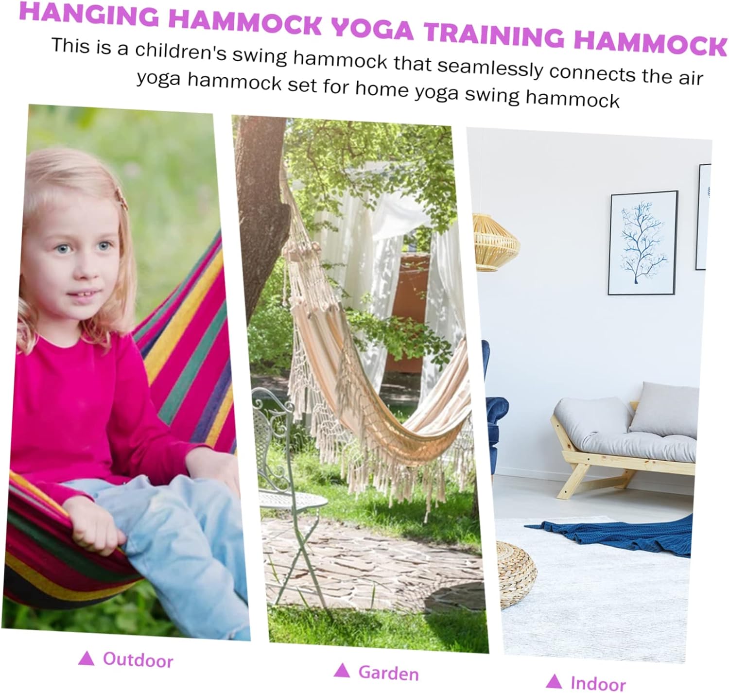 BESPORTBLE Hammock Boys and Girls Hammock Aerial Outdoor Toy Boys and Girls Plaything Mounting Kit
