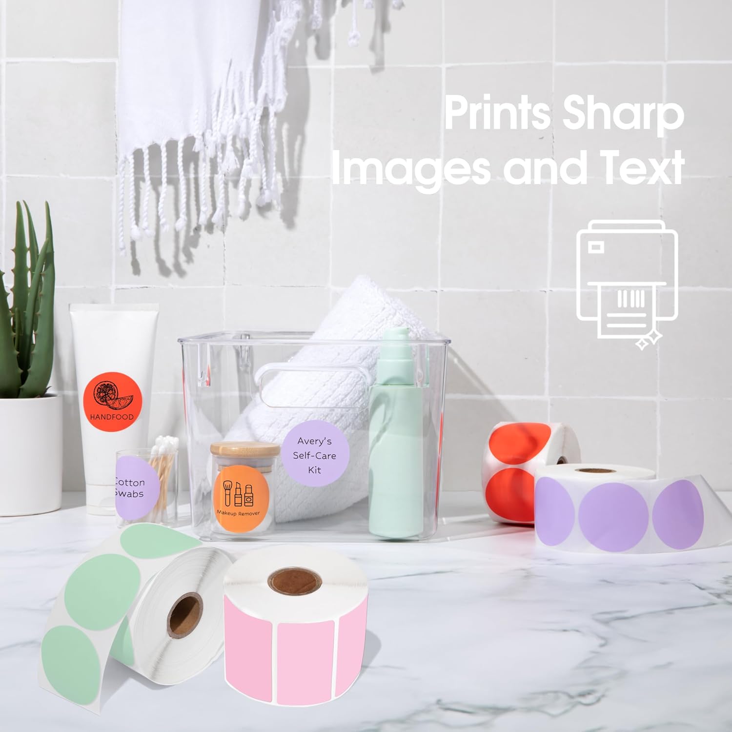 Spartan Industrial - 2.25" X 1.25" Direct Thermal Labels 5 Colors (5 Rolls, 1000/Roll) Perforated Barcode Address Stickers - Compatible with Rollo and Zebra Desktop Printers - Image 3