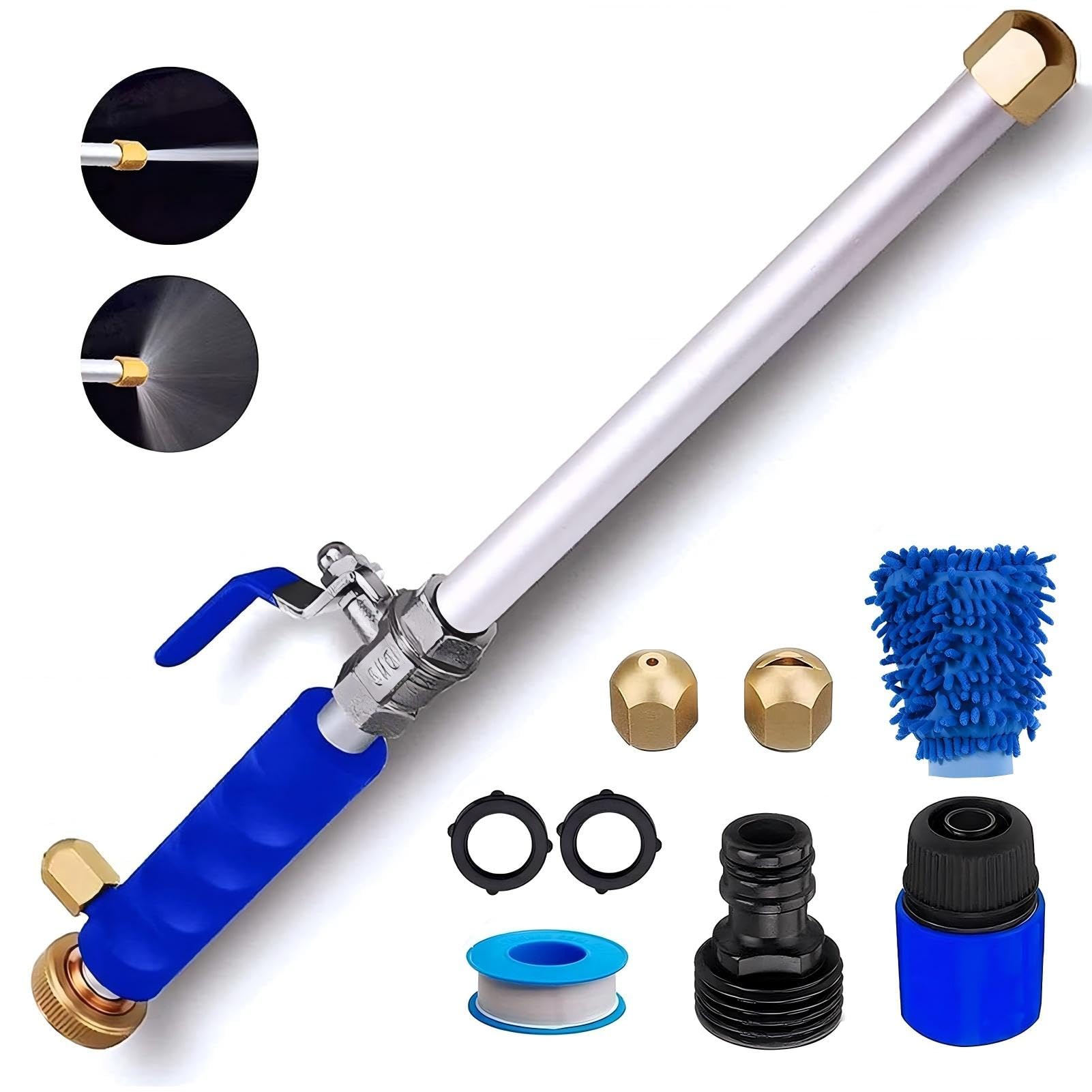 Jetflux Hochdruckreiniger Aufsatz Für Gartenschlauch - 2 Düsen Ohne Strom