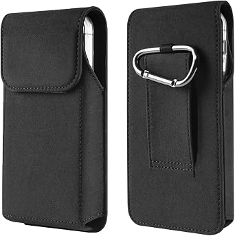 Large Cell Phone Holster with Belt Clip Loop Pouch Holder Belt Case for Motorola Moto G Stylus 5G 2022 G Power 5G 2024 G Play, Samsung Galaxy A14 A05 A22 5G S21 Ultra, Nokia G50 X100 G300, TCL 30XL