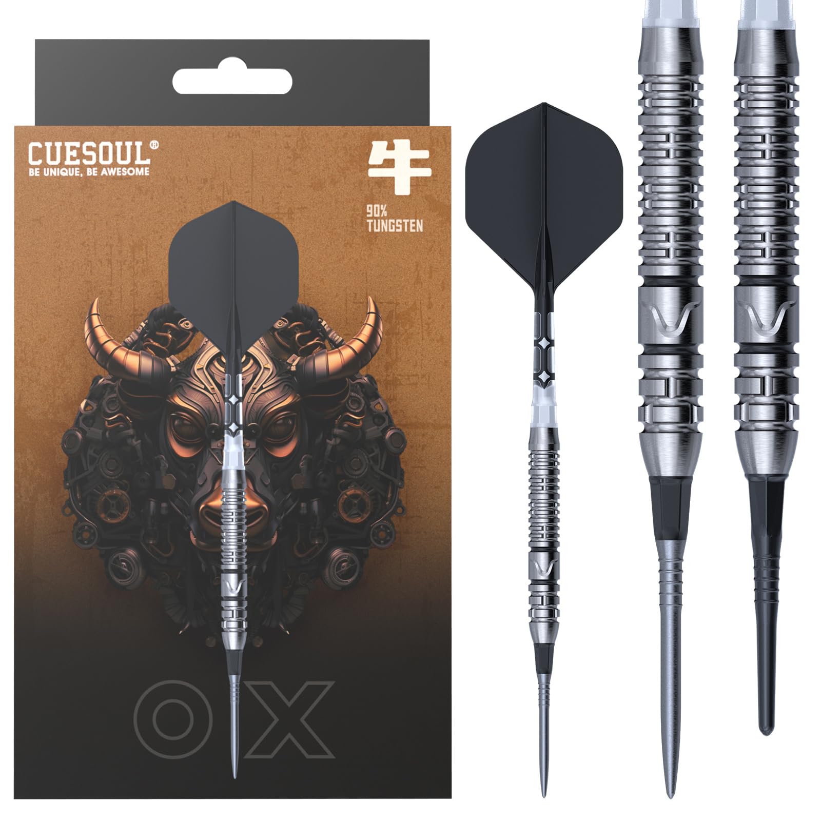 CUESOUL Chinese Zodiac OX 20g OTO Small Thread Tip 90% Tungsten