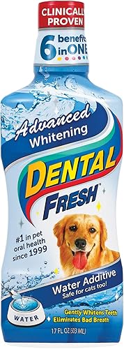 Dental Fresh - Aditivo de agua dulce dental para mascotas, clínicamente probado, simplemente añade al recipiente de agua de la mascota para disponible en Yaxa Venezuela