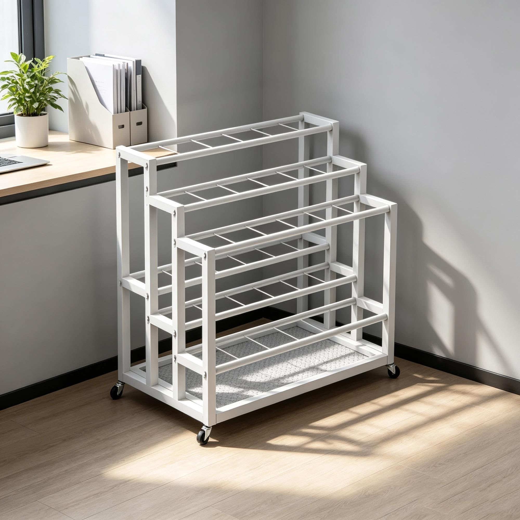 Supporto mobile per disegni tecnici, espositore portatile per brochure