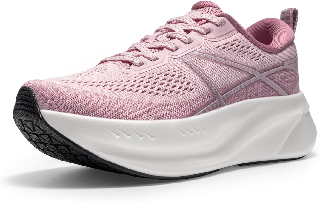 ALLSWIFIT Women's Road Running Shoes Cushion Tennis Shoes Non-Slip Comfortable Lightweight Gym Workout Athletic Arch Support Walking Sneakers Active5K