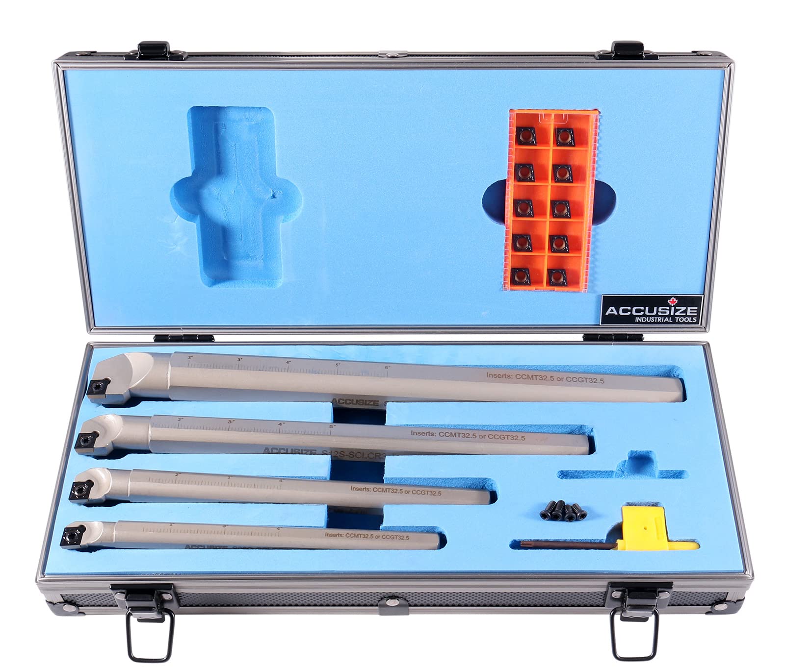 4 PC SCLCR Indexable Boring Bar Shank Set CCMT Diamond Inserts 3/8 - 3 - View #10