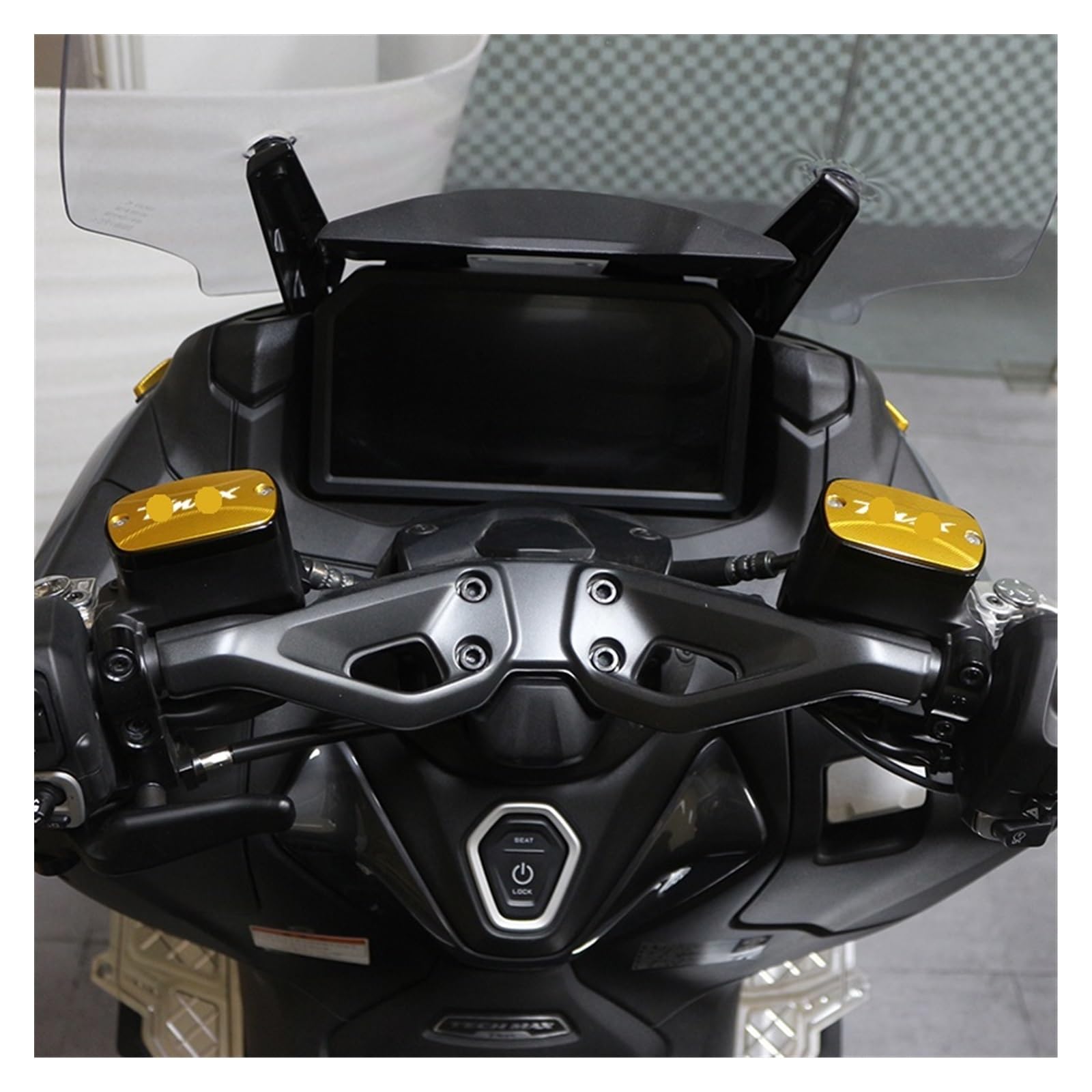 Motocicletta Tappo Liquido Freno Per TMAX 560 T-Max 500 TMax530 SX DX Accessori Moto Freno Anteriore Fluido Serbatoio Carburante Coperchio Tappo
