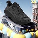 Hawkwell Women's Cloud Zero Active Cushion Breathable Tennis Fashion Walking Sneakers Gym Medical Work Shoes
