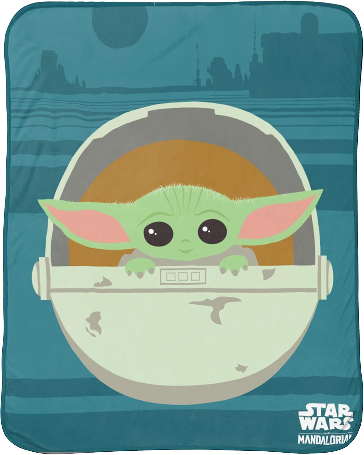 Jay Franco and Sons Silk Touch Throw Star Wars The Mandalorian The Cutest Bounty