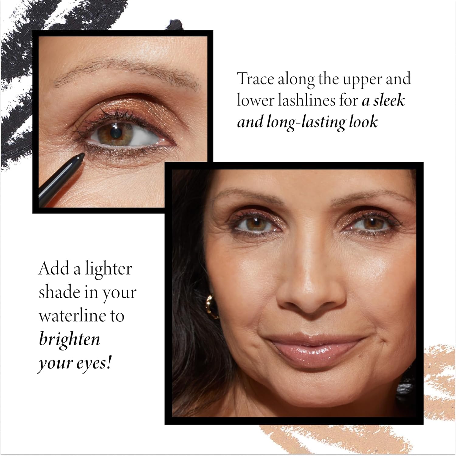 LAURA GELLER NEW YORK INKcredible Gel Eyeliner - Smoky Night - Waterproof Smudge-proof Eyeliner Pencil - Built in Sharpener - Image 5