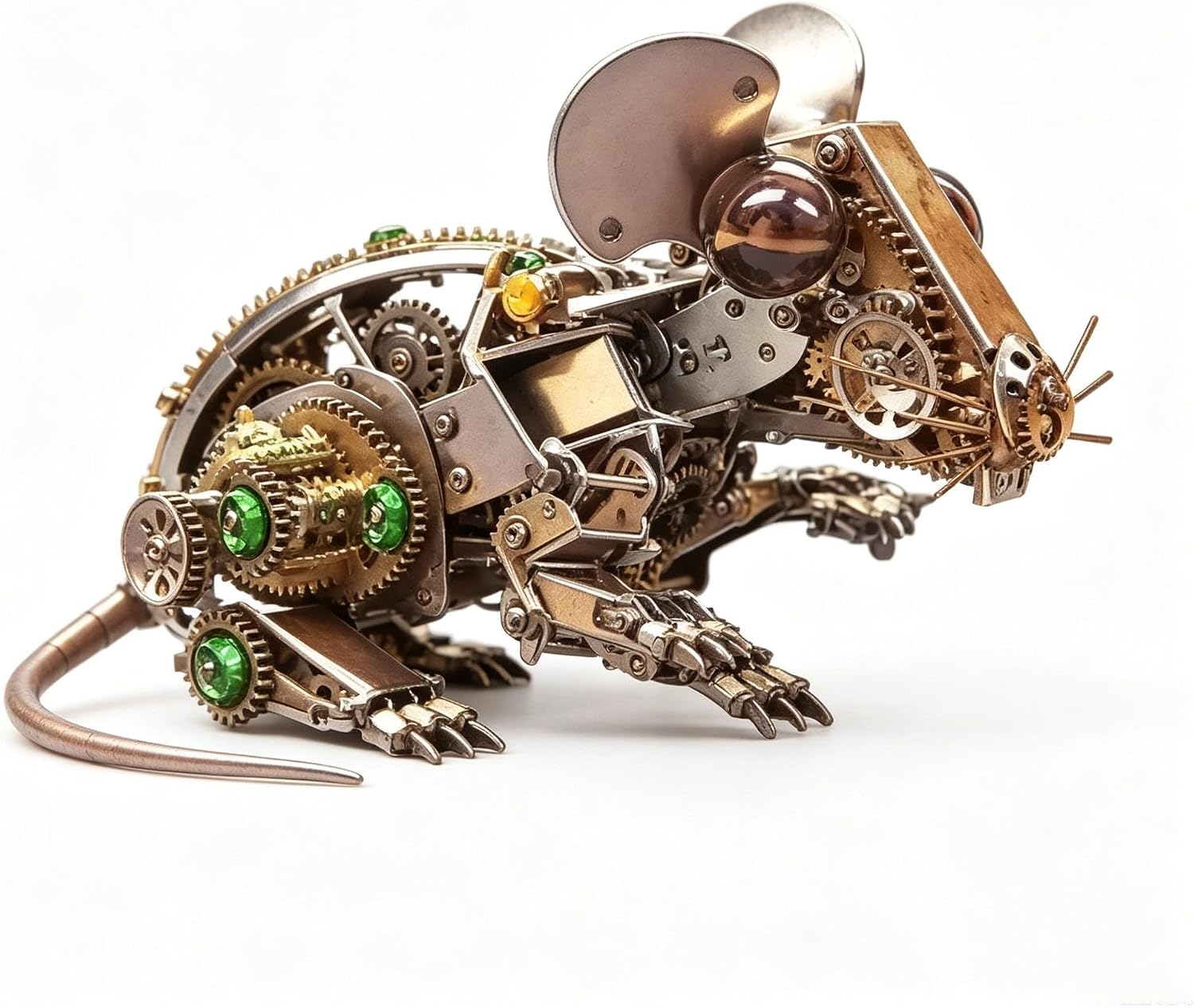 3D Metal Steampunk Mechanical Mouse Model Kit