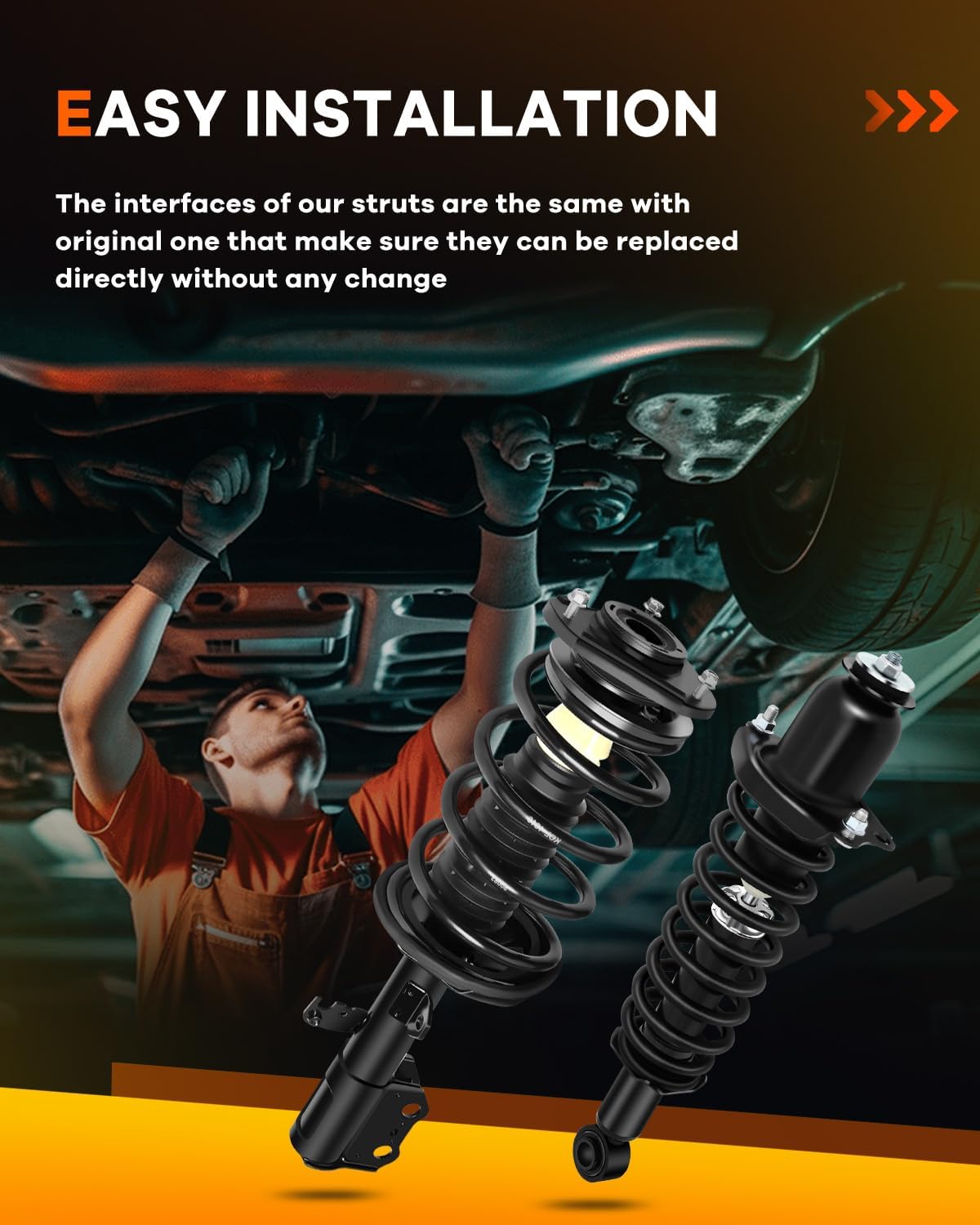 Strut Assembly,OCPTY Complete Struts Shocks Fits 2003 2004 2005 2006 2007 2008 for Pontiac Vibe 2003 2004 2005 2006 2007 2008 for Pontiac Vibe 172117 171373L Replace Strut