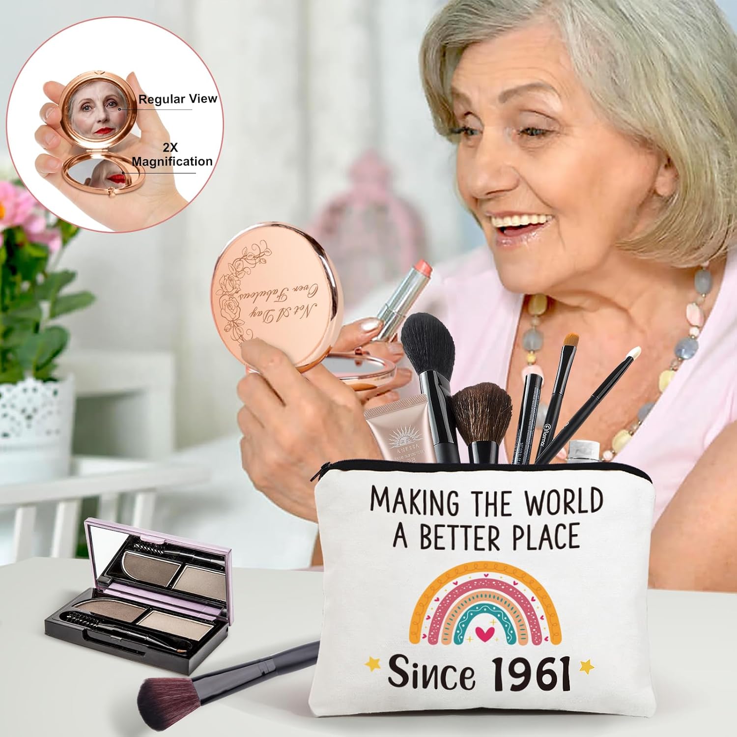 65th Birthday Gifts for Women, Gift Ideas for 65 Year Old Woman, 1961 Birthday Gift, Best Cool 9 in 1 Gifts for 65 Year Old Women, Mom, Aunt, Grandma, Vintage 1961 GiftBaskets - Image 5