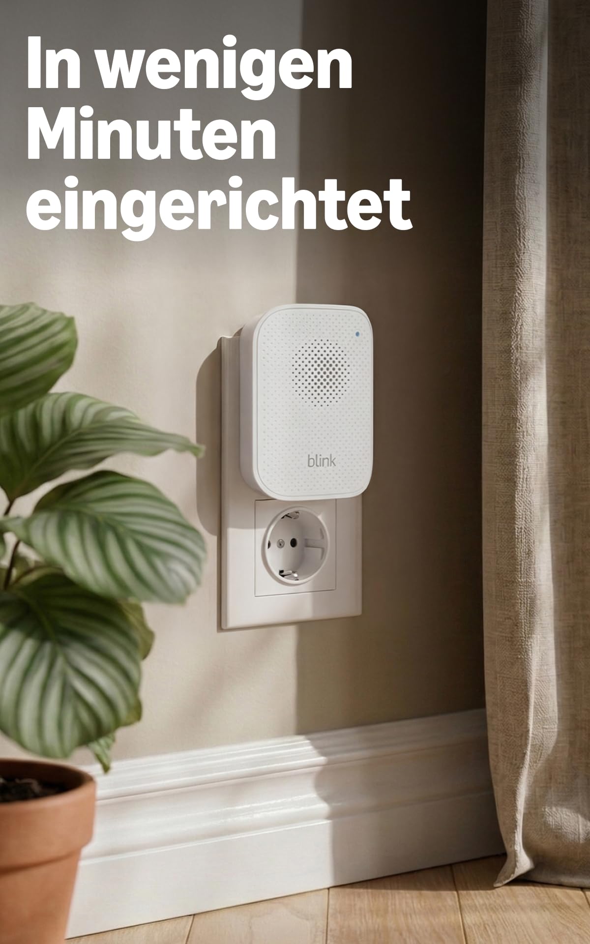 Blink Türgong (neueste Gen.) | Audiobenachrichtigungen für alle Videotürklingeln von Blink | Elegantes Design | Einfache Einrichtung mit Netzstecker
