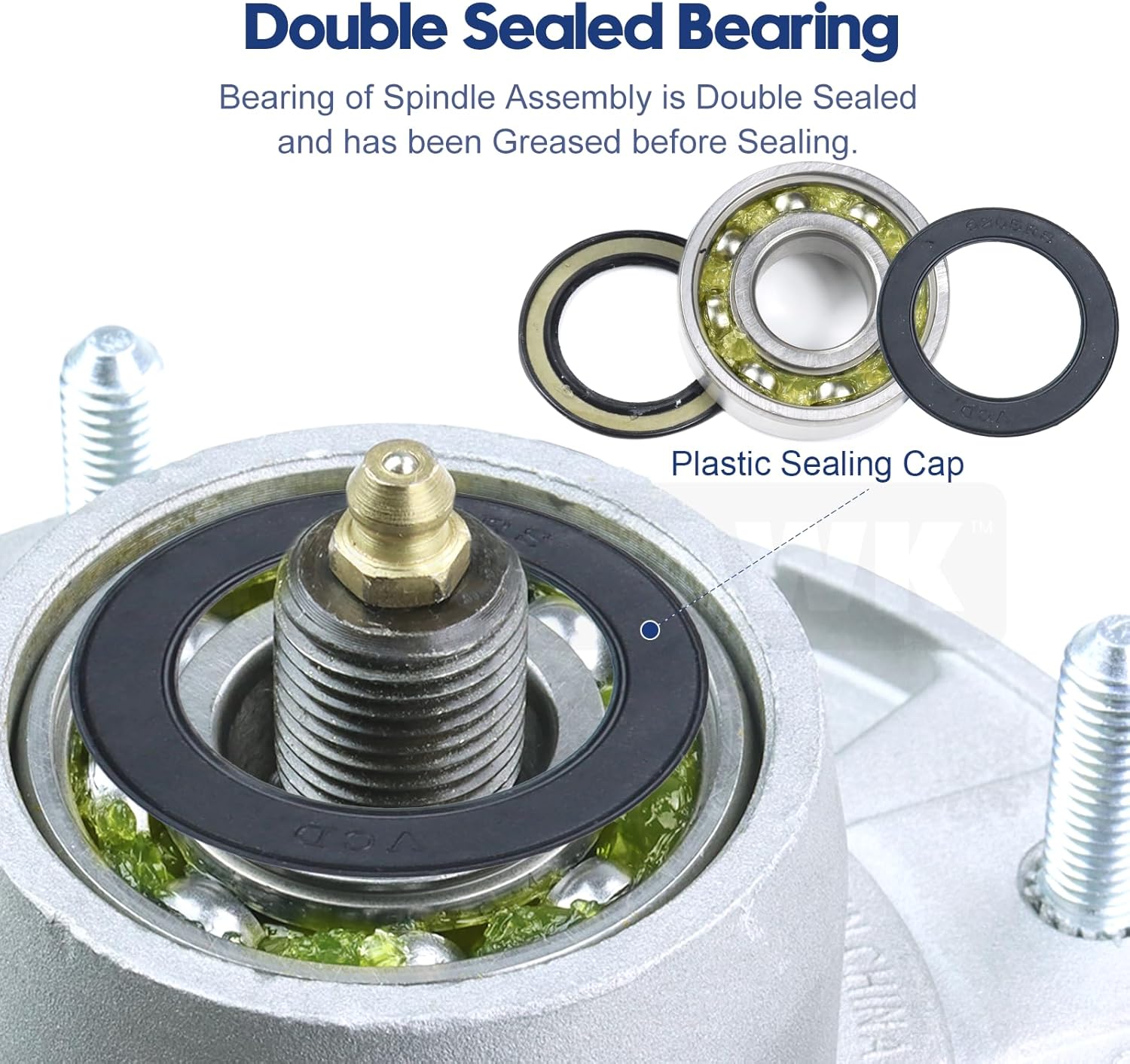 3 Pack AM144377 Spindle Assembly Replaces John Deere AM144377, AM124498, AM135349, AM131680 for John Deere GT235, GT245, GX225, LT180, LT190, X300, X320, X500, X530, Z425, 1025R Lawn Tractors