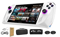 ASUS ROG Ally 7" - 120Hz FHD IPS &lpar;1920 x 1080&rpar; Gaming Handheld&comma; AMD Ryzen Z1 Extreme Processor&comma; 16GB RAM&comma; 1TB&comma; LED Touch Screen&comma; Windows 11 Home&comma; White&comma; with 6-in-1 Accessories