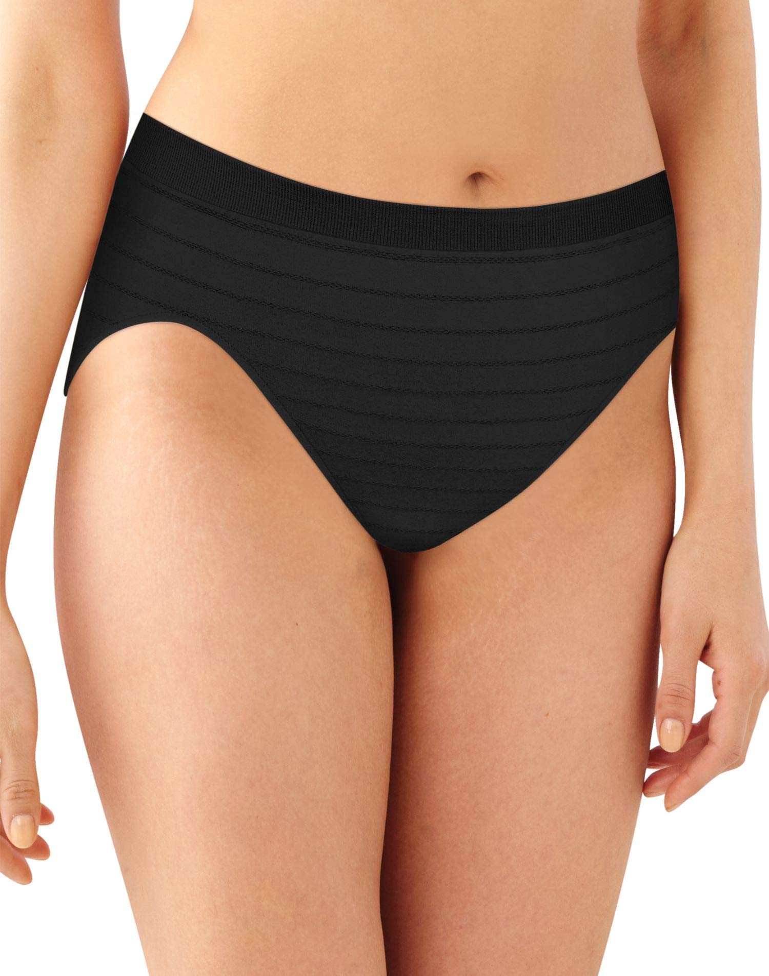 Women's Seamless Hi-cut Panty, Comfort Revolution Microfiber Brief, Full Coverage Underwear
